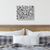 Doodle Art Stretched Canvas Afdruk (Insitu (Slaapkamer))