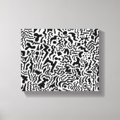 Doodle Art Stretched Canvas Afdruk (Voorkant)