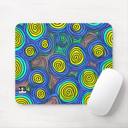 Doodle Art Swirls Muismat (Met muis)