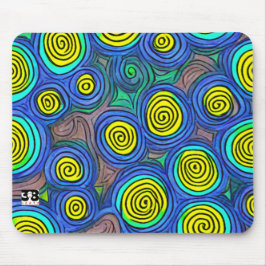 Doodle Art Swirls Muismat