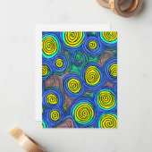 Doodle Art Swirls Notitiekaartje (Voorkant / Achterkant in situ)