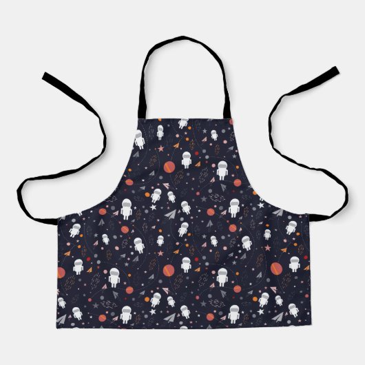Doodle Astronaut Patroon Schort (Voorkant)