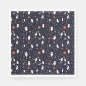 Doodle Astronaut Patroon Servet (Voorkant)