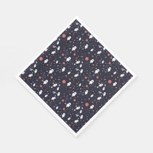 Doodle Astronaut Patroon Servet (Hoek)