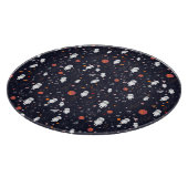 Doodle Astronaut Patroon Snijplank (Hoek)