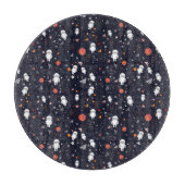 Doodle Astronaut Patroon Snijplank (Voorkant)