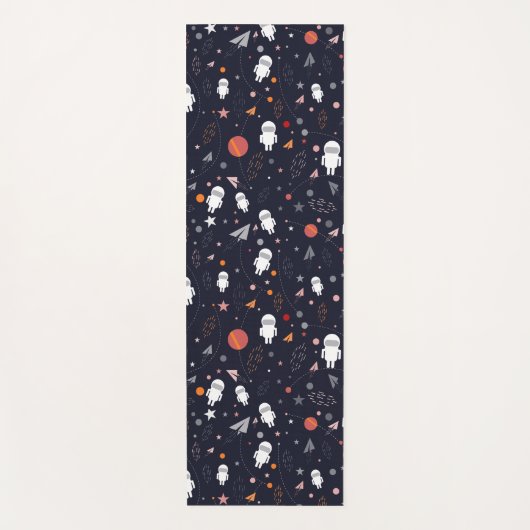 Doodle astronauten yogamat (Voorkant)