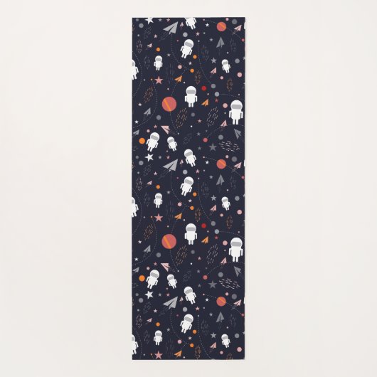 Doodle astronauten yogamat (Achterkant)