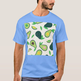 Doodle avocado Vector naadloos T-shirt