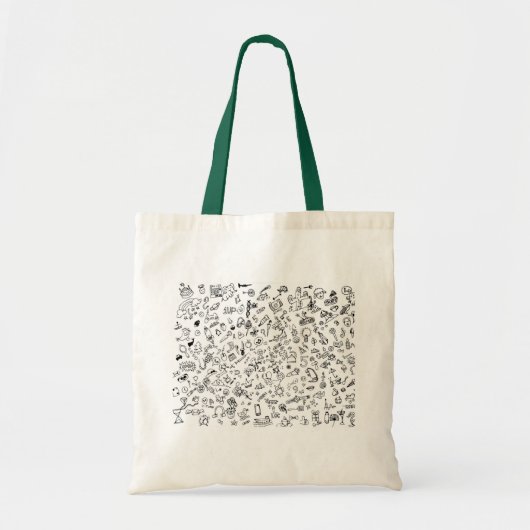 doodle bag tote bag (Voorkant)