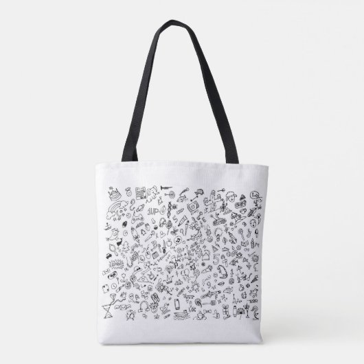 doodle bag tote bag (Achterkant)