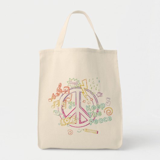 Doodle Bag voor laptop Tote Bag (Voorkant)