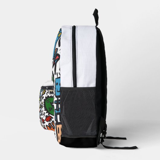 Doodle Bags Bedrukte Rugzak (Rechts)