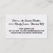 doodle bakken bakkerij snoep bloemen koekje cupcak visitekaartje (Achterkant)