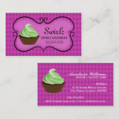 Doodle Banner Cupcake Bakkerij Visitekaartje (Voorkant / Achterkant)