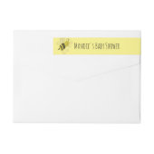 Doodle Bee Baby shower Yellow (Achterkant)