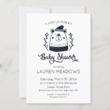 Doodle Beer Winter Baby shower