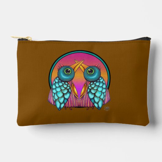 Doodle Bird naar Digital Bird Accessoire Pouch Etui (Voorkant)