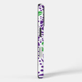 Doodle bladeren en abstracte slak krullen Case-Mate iPhone case (Achterkant / Rechts)