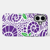 Doodle bladeren en abstracte slak krullen Case-Mate iPhone case (Achterkant (horizontaal))