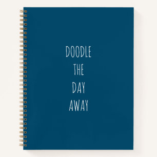 Doodle Blauwe Bullet Journal Notitieboek