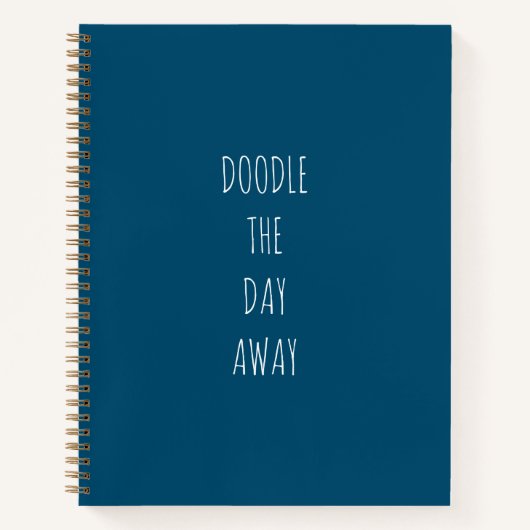 Doodle Blauwe Bullet Journal Notitieboek (Voorkant)