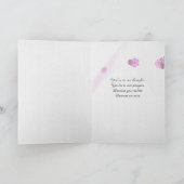 Doodle Bloemen Denken Aan Jou Kaart (Binnen)