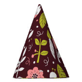  Doodle bloemnaadloos patroon Feesthoedjes (Rechts)