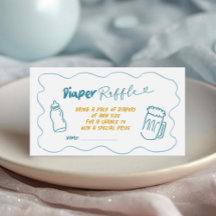 Doodle Blue Boy Baby organiseert Diaper Lotterijka