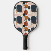 Doodle Boho Pattern Custom Inital Pickleball Paddle (Achterkant)