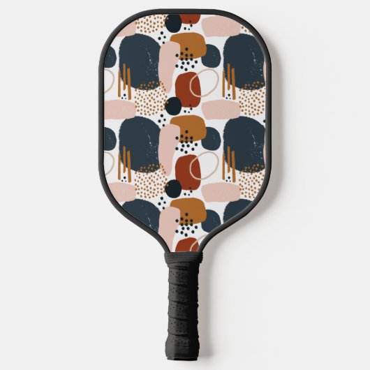 Doodle Boho Pattern Custom Inital Pickleball Paddle (Achterkant)