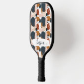 Doodle Boho Pattern Custom Inital Pickleball Paddle (Links)