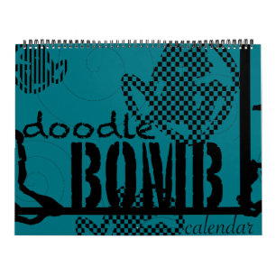 Doodle Bomb Coloring Book Kalender