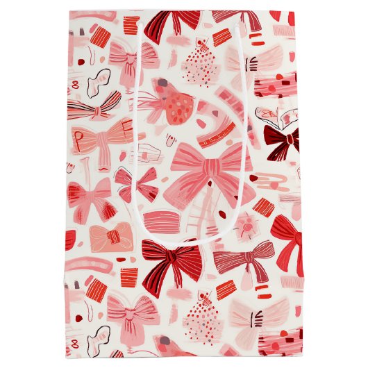 Doodle Bows Medium Cadeauzakje (Achterkant)