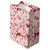 Doodle Bows Medium Cadeauzakje (Achterkant Gekanteld)