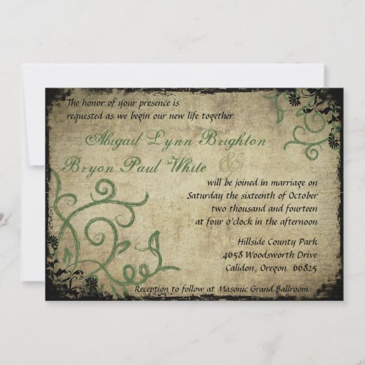  Doodle bruiloft uitnodiging (Voorkant)