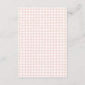 Doodle Brunch Bow Bow Baby shower Diapper Raffle Informatiekaartje (Achterkant)