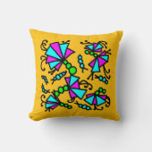 Doodle bug bloemen kussen (Voorkant)