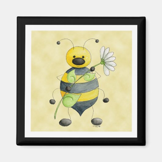 Doodle Bug Bumble Bee Magnet (Voorkant)