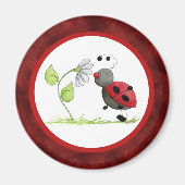 Doodle Bug Ladybug Magnet (Voorkant)