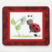 Doodle Bug Ladybug Mousepad Muismat (Voorkant)