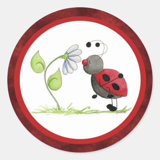 Doodle Bug Ladybug Sticker (Voorkant)