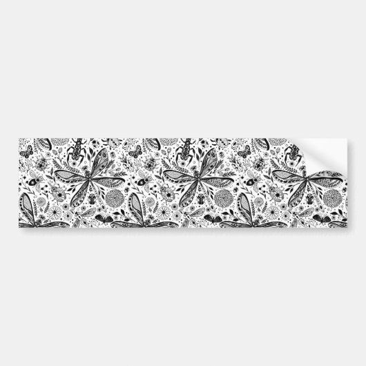 Doodle-bugs in donkerblauw bumpersticker (Voorkant)