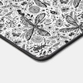 Doodle-bugs in donkerblauw bureaumat (Hoek)