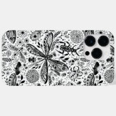 Doodle-bugs in donkerblauw Case-Mate iPhone case (Achterkant (horizontaal))