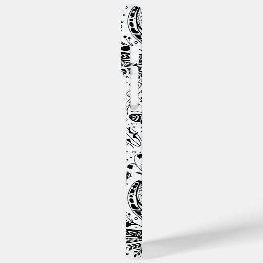 Doodle-bugs in donkerblauw Case-Mate iPhone case (Achterkant / Links)