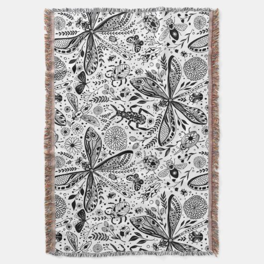 Doodle-bugs in donkerblauw deken (Voorkant Verticaal)