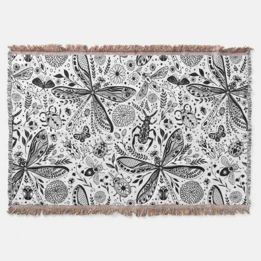 Doodle-bugs in donkerblauw deken (Voorkant)