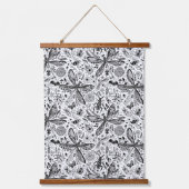 Doodle-bugs in donkerblauw hangend wandkleed (Voorkant)