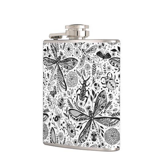 Doodle-bugs in donkerblauw heupfles (Links)